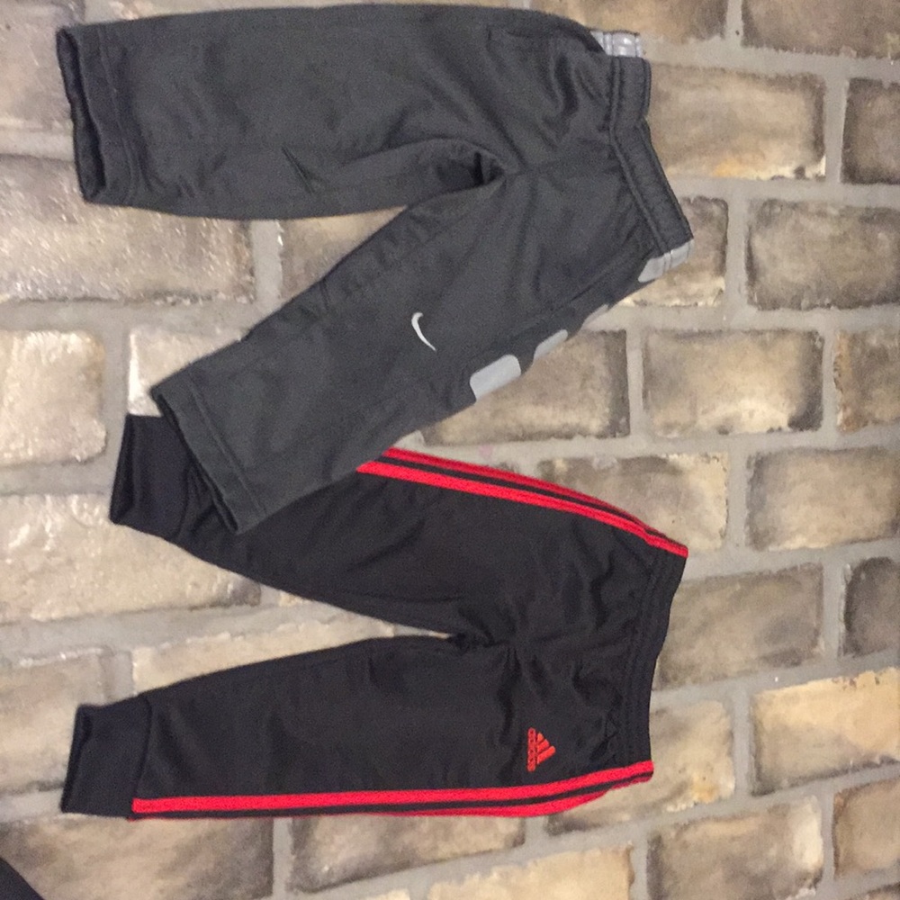Nike(2t) and adidas(24m) pants sold together